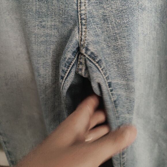 Calvin Klein Women's jeans Blue Cropped Cuffed Medium Wash Denim Jeans Size 10 - Picture 8 of 11